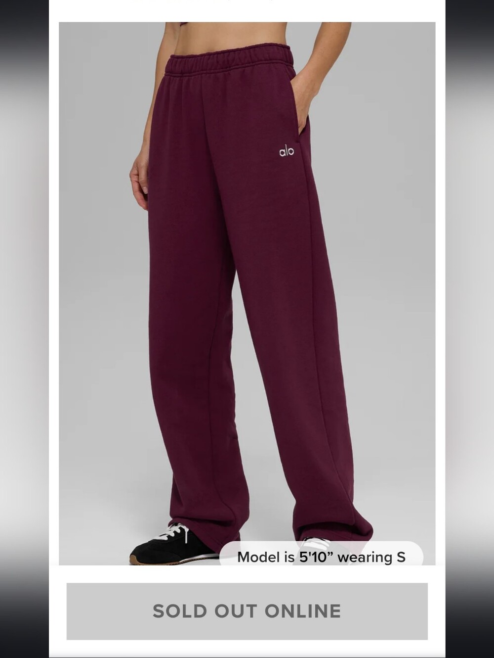 Alo Accolade Straight Leg Sweatpants XXS